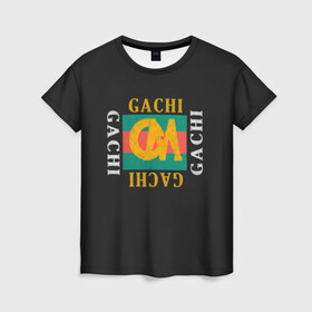 Женская футболка 3D с принтом ГачиМучи , 100% полиэфир ( синтетическое хлопкоподобное полотно) | прямой крой, круглый вырез горловины, длина до линии бедер | gachi | gachimuchi | mem | muchi | гачи | гачимучи | мем | мучи