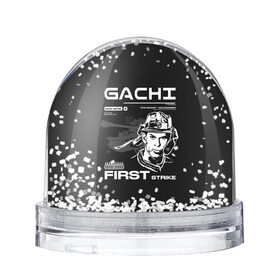 Игрушка Снежный шар с принтом Гачи первый удар , Пластик | Изображение внутри шара печатается на глянцевой фотобумаге с двух сторон | gachi | gachimuchi | mem | muchi | гачи | гачимучи | мем | мучи