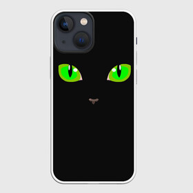 Чехол для iPhone 13 mini с принтом КОШАЧЬИ ГЛАЗКИ ,  |  | Тематика изображения на принте: cat | cat eyes | eyes | аниме | взгляд | глаза | глаза кошки | глазки | животные | зелёный | киса | кот | коте | котейка | котенок | котэ | котя | кошачий глаз | кошачьи глаза | кошечка | кошка | мордочка