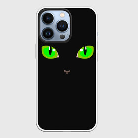 Чехол для iPhone 13 Pro с принтом КОШАЧЬИ ГЛАЗКИ ,  |  | Тематика изображения на принте: cat | cat eyes | eyes | аниме | взгляд | глаза | глаза кошки | глазки | животные | зелёный | киса | кот | коте | котейка | котенок | котэ | котя | кошачий глаз | кошачьи глаза | кошечка | кошка | мордочка