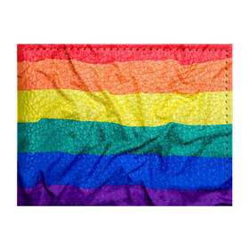 Обложка для студенческого билета с принтом Радуга - мятая ткань полотно , натуральная кожа | Размер: 11*8 см; Печать на всей внешней стороне | gey | би | гендер | квир | маска | меньшинства | огбткю | равноправие | радуга | радужный | трансгендер | трансы | флаг
