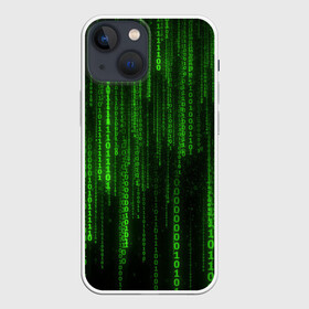 Чехол для iPhone 13 mini с принтом Двоичный код 3D ,  |  | абстракция | байт | даойичныйкод | единица | иллюстрация | искусство | культура | матрица | програмисты | текстура | цифры