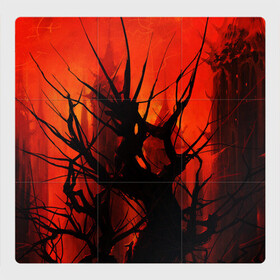 Магнитный плакат 3Х3 с принтом ДРЕВО ХАОС 3D , Полимерный материал с магнитным слоем | 9 деталей размером 9*9 см | абстракция | башни | беспорядок | дерево | иллюстрация | искусство | кровавые облака | культура | текстура | хаос