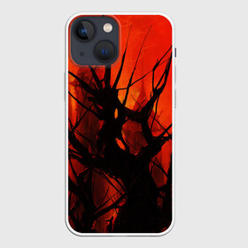 Чехол для iPhone 13 mini с принтом ДРЕВО ХАОС 3D ,  |  | абстракция | башни | беспорядок | дерево | иллюстрация | искусство | кровавые облака | культура | текстура | хаос