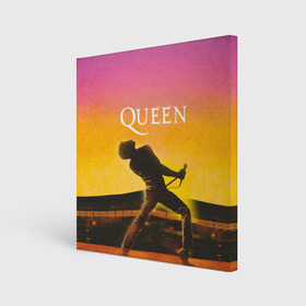 Холст квадратный с принтом Queen | Freddie Mercury (Z) , 100% ПВХ |  | freddie mercury | music | queen | брайан мэй | глэм рок | джон дикон | королева | музыка | поп рок | роджер тейлор | фредди меркьюри | хард рок