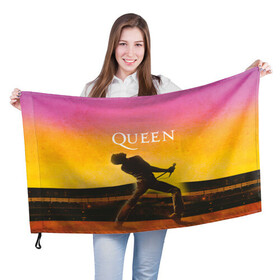 Флаг 3D с принтом Queen Freddie Mercury (Z) , 100% полиэстер | плотность ткани — 95 г/м2, размер — 67 х 109 см. Принт наносится с одной стороны | freddie mercury | music | queen | брайан мэй | глэм рок | джон дикон | королева | музыка | поп рок | роджер тейлор | фредди меркьюри | хард рок