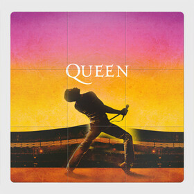 Магнитный плакат 3Х3 с принтом Queen Freddie Mercury (Z) , Полимерный материал с магнитным слоем | 9 деталей размером 9*9 см | freddie mercury | music | queen | брайан мэй | глэм рок | джон дикон | королева | музыка | поп рок | роджер тейлор | фредди меркьюри | хард рок