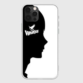 Чехол для iPhone 12 Pro с принтом Haikyu!! Профиль игрока Карасуно , силикон | область печати: задняя сторона чехла, без боковых панелей | anime | haikyu | haikyuu | karasuno | karasuno high | manga | аниме | башка | волейбол | волейбольный клуб | вороны | голова | карасуно | лицо | лого | манга | надпись | старшая школа | флай хай | хаику | хаикую | чб | черный