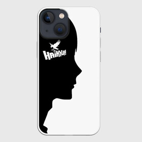 Чехол для iPhone 13 mini с принтом Haikyu Профиль игрока Карасуно ,  |  | anime | haikyu | haikyuu | karasuno | karasuno high | manga | аниме | башка | волейбол | волейбольный клуб | вороны | голова | карасуно | лицо | лого | манга | надпись | старшая школа | флай хай | хаику | хаикую | чб | черный