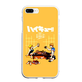 Чехол для iPhone 7Plus/8 Plus матовый с принтом Ужин Натсу и Шоё Хината Haikyu!! , Силикон | Область печати: задняя сторона чехла, без боковых панелей | 10 номер | haikyu | haikyuu | hinata natsu | hinata shoyo | karasuno | аниме | волейбол | волейбольный клуб | карасуно | мальчик мяч | манга | рыжик | сестра | старшая школа | хаикую | чиби чан | шоё хината