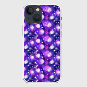 Чехол для iPhone 13 mini с принтом Galaxy ,  |  | background | galaxy | pattern | space | stars | universe | вселенная | галактика | звезды | космос | паттерн | фон