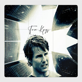 Магнитный плакат 3Х3 с принтом Поп-арт Том Круз/Tom Cruise2 , Полимерный материал с магнитным слоем | 9 деталей размером 9*9 см | голивуд. | грань будущего | знаменитость | миссия не выполнима | том круз