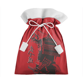 Подарочный 3D мешок с принтом Самурай , 100% полиэстер | Размер: 29*39 см | Тематика изображения на принте: буси | воин | иероглифы | самурай | философия | япония