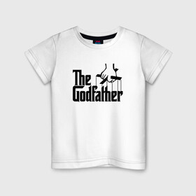 Детская футболка хлопок с принтом The Godfather , 100% хлопок | круглый вырез горловины, полуприлегающий силуэт, длина до линии бедер | al pacino | don | don michael corleone | drama | father | gangster | logo | marlon brando | movie | the godfather | аль пачино | гангстер | дон | дон вито корлеоне | дон майкл корлеоне | драма | крестный отец | лого | марлон брандо | оскар |