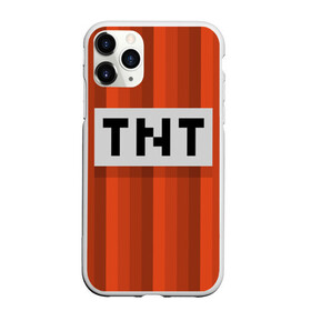 Чехол для iPhone 11 Pro матовый с принтом TNT , Силикон |  | Тематика изображения на принте: игры | красный | лето | майнкрафт | тнт
