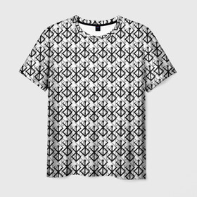 Мужская футболка 3D с принтом Берсерк много логотипов , 100% полиэфир | прямой крой, круглый вырез горловины, длина до линии бедер | anime | berserk | аниме | берсерк | бесерк | гатс | манга | мультфильм