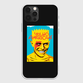 Чехол для iPhone 12 Pro Max с принтом Bart x Bowie , Силикон |  | bart | simpsons | the simpson | барт | дэвид бови | дэвид боуи | мульт | мультфильм | симпсоны