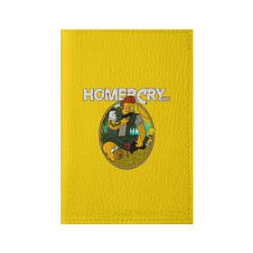 Обложка для паспорта матовая кожа с принтом Homer Cry , натуральная матовая кожа | размер 19,3 х 13,7 см; прозрачные пластиковые крепления | far cry | farcray | gomer | homer | simpsons | the simpson | гомер | мульт | мультфильм | симпсоны | фар край