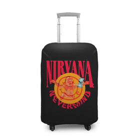Чехол для чемодана 3D с принтом Nevermind , 86% полиэфир, 14% спандекс | двустороннее нанесение принта, прорези для ручек и колес | alternative | kurt cobain | metall | music | nirvana | rock | альтернатива | курт кобейн | курт кобэйн | металл | музыка | нирвана | нирванна | рок