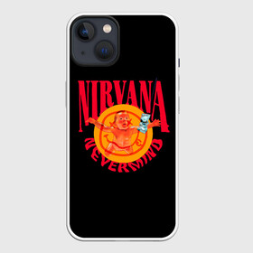 Чехол для iPhone 13 с принтом Nevermind ,  |  | alternative | kurt cobain | metall | music | nirvana | rock | альтернатива | курт кобейн | курт кобэйн | металл | музыка | нирвана | нирванна | рок