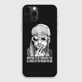 Чехол для iPhone 12 Pro Max с принтом Курт , Силикон |  | alternative | kurt cobain | metall | music | nirvana | rock | альтернатива | курт кобейн | курт кобэйн | металл | музыка | нирвана | нирванна | рок