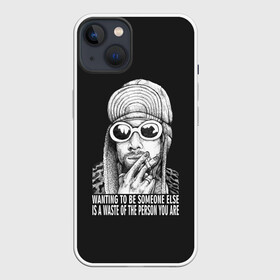 Чехол для iPhone 13 с принтом Курт ,  |  | alternative | kurt cobain | metall | music | nirvana | rock | альтернатива | курт кобейн | курт кобэйн | металл | музыка | нирвана | нирванна | рок