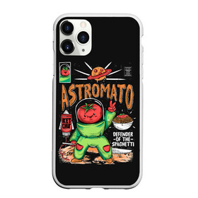 Чехол для iPhone 11 Pro матовый с принтом Astromato , Силикон |  | Тематика изображения на принте: alive | astronaut | defender | food | galaxy | ketchup | monster | moon | pizza | planet | space | spaghetti | tomato | vegetable | астронавт | галактика | еда | живая | живой | защитник | кетчуп | космос | луна | монстр | овощ | пицца | планета | помидор