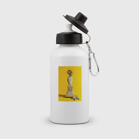 Бутылка спортивная с принтом Дали | Pop art , металл | емкость — 500 мл, в комплекте две пластиковые крышки и карабин для крепления | лайки | машина | надписи | приколы | рука | сальвадор дали | сердечки | статуя | черепаха