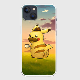 Чехол для iPhone 13 с принтом Детектив Пикачу ,  |  | anime | picachu | pikachu | аниме | милый | пика | пикачу | покебол | покемон