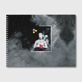 Альбом для рисования с принтом Космос / Абстракция , 100% бумага
 | матовая бумага, плотность 200 мг. | Тематика изображения на принте: абстракция | велосипед | гаджеты | девушка | женщина | звезды | земля | иллюстрации | инопланетянин | колеса | космос | лимон | мороженое | планета | тренды | туман | фрукты