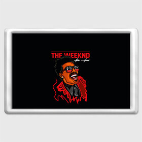 Магнит 45*70 с принтом The Weeknd - After Hours , Пластик | Размер: 78*52 мм; Размер печати: 70*45 | blinding lights | music | pop | star boy | the weekend | the weeknd | музыка | уикенд