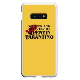 Чехол для Samsung S10E с принтом Quentin Tarantino , Силикон | Область печати: задняя сторона чехла, без боковых панелей | directed by quentin tarantino | mem qwentin | quentin tarantino | written and directed by quentin tarantino | бешенные псы | криминальное чтиво | любимый режиссер | мем | мем квентин тарантино | режиссер | режиссер квентин тарантино