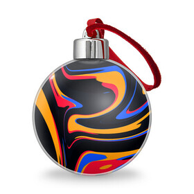 Ёлочный шар с принтом Color Mix , Пластик | Диаметр: 77 мм | background | colorful | lines | иллюстрации | цвета