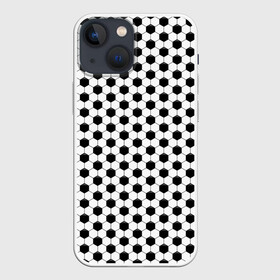 Чехол для iPhone 13 mini с принтом Текстура мяча ,  |  | Тематика изображения на принте: background | ball | football | pattern | texture | мяч | паттерн | текстура | фон | футбол