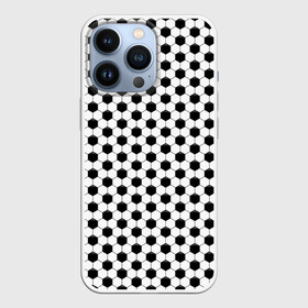 Чехол для iPhone 13 Pro с принтом Текстура мяча ,  |  | Тематика изображения на принте: background | ball | football | pattern | texture | мяч | паттерн | текстура | фон | футбол