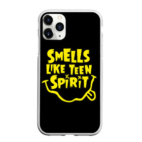 Чехол для iPhone 11 Pro матовый с принтом Smells like teen spirit , Силикон |  | Тематика изображения на принте: alternative | kurt cobain | metall | music | nirvana | rock | альтернатива | курт кобейн | курт кобэйн | металл | музыка | нирвана | нирванна | рок