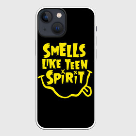 Чехол для iPhone 13 mini с принтом Smells like teen spirit ,  |  | alternative | kurt cobain | metall | music | nirvana | rock | альтернатива | курт кобейн | курт кобэйн | металл | музыка | нирвана | нирванна | рок