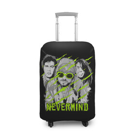 Чехол для чемодана 3D с принтом Nevermind , 86% полиэфир, 14% спандекс | двустороннее нанесение принта, прорези для ручек и колес | alternative | kurt cobain | metall | music | nirvana | rock | альтернатива | курт кобейн | курт кобэйн | металл | музыка | нирвана | нирванна | рок