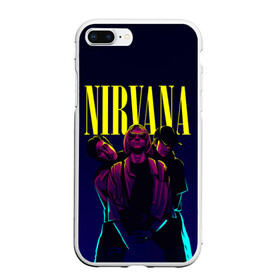 Чехол для iPhone 7Plus/8 Plus матовый с принтом Nirvana Neon , Силикон | Область печати: задняя сторона чехла, без боковых панелей | Тематика изображения на принте: alternative | kurt cobain | metall | music | nirvana | rock | альтернатива | курт кобейн | курт кобэйн | металл | музыка | нирвана | нирванна | рок