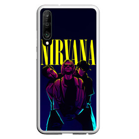 Чехол для Honor P30 с принтом Nirvana Neon , Силикон | Область печати: задняя сторона чехла, без боковых панелей | Тематика изображения на принте: alternative | kurt cobain | metall | music | nirvana | rock | альтернатива | курт кобейн | курт кобэйн | металл | музыка | нирвана | нирванна | рок