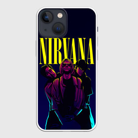 Чехол для iPhone 13 mini с принтом Nirvana Neon ,  |  | alternative | kurt cobain | metall | music | nirvana | rock | альтернатива | курт кобейн | курт кобэйн | металл | музыка | нирвана | нирванна | рок