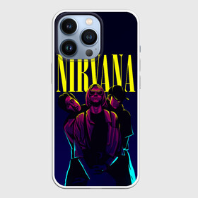 Чехол для iPhone 13 Pro с принтом Nirvana Neon ,  |  | Тематика изображения на принте: alternative | kurt cobain | metall | music | nirvana | rock | альтернатива | курт кобейн | курт кобэйн | металл | музыка | нирвана | нирванна | рок