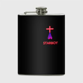 Фляга с принтом STARBOY - The Weeknd , металлический корпус | емкость 0,22 л, размер 125 х 94 мм. Виниловая наклейка запечатывается полностью | blinding lights | music | pop | star boy | the weekend | the weeknd | музыка | уикенд