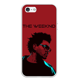 Чехол для iPhone 5/5S матовый с принтом the weeknd , Силикон | Область печати: задняя сторона чехла, без боковых панелей | blinding lights | music | pop | star boy | the weekend | the weeknd | музыка | уикенд