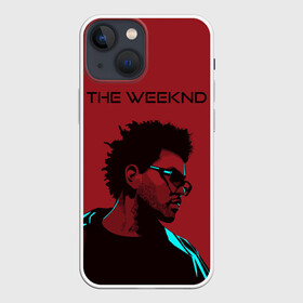 Чехол для iPhone 13 mini с принтом the weeknd ,  |  | Тематика изображения на принте: blinding lights | music | pop | star boy | the weekend | the weeknd | музыка | уикенд