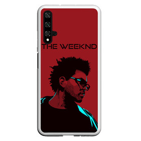 Чехол для Honor 20 с принтом the weeknd , Силикон | Область печати: задняя сторона чехла, без боковых панелей | blinding lights | music | pop | star boy | the weekend | the weeknd | музыка | уикенд