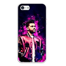 Чехол для iPhone 5/5S матовый с принтом The Weeknd , Силикон | Область печати: задняя сторона чехла, без боковых панелей | blinding lights | music | pop | star boy | the weekend | the weeknd | музыка | уикенд