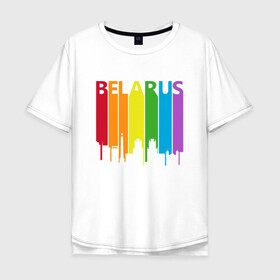 Мужская футболка хлопок Oversize с принтом Belarus Color , 100% хлопок | свободный крой, круглый ворот, “спинка” длиннее передней части | belarus | ussr | беларусь | белорус | белоруссия | лукашенко | минск | ссср | страна | турист | флаг