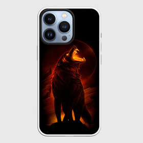 Чехол для iPhone 13 Pro с принтом DARK WOLF ,  |  | Тематика изображения на принте: art | dark | evil | hunter | moon | night | strong | wolf | волк | зло | клыки | луна | ночь | оборотень | оскал | охотник | пасть | сила | тьма | хищник