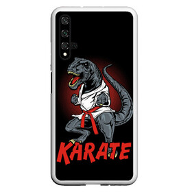 Чехол для Honor 20 с принтом KARATE T-REX , Силикон | Область печати: задняя сторона чехла, без боковых панелей | animal | dinosaur | fight | fighter | hunter | karate | red | sport | strong | t rex | боец | бои | динозавр | карате | сила | спорт | тиранозавр | хищник